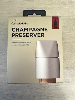 Rabbit Champagne Preserver Silver NWT